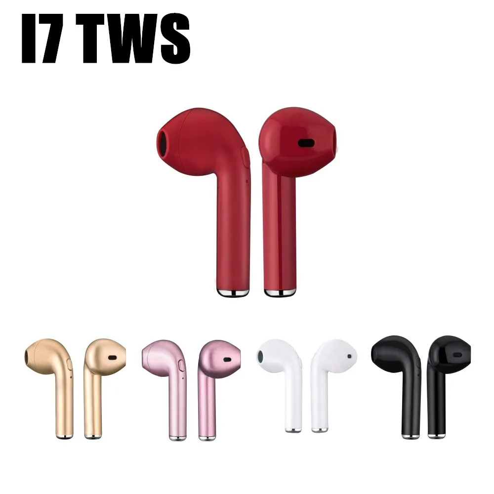 Новейшие I7 i7s tws беспроводные Bluetooth наушники гарнитура с микрофоном для apple xiaomi huawei
