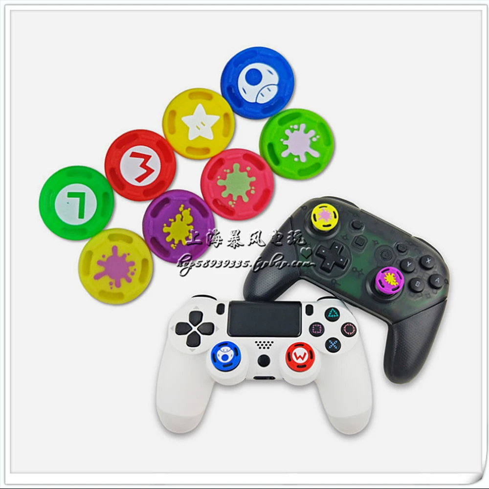 1 шт. Силиконовый Аналоговый джойстик с захватами крышка s для PS4 SLIM PRO xbox X360