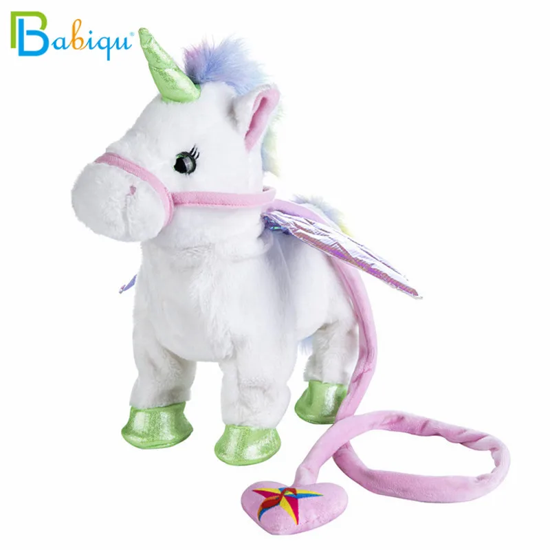 Игрушка плюшевая электрическая ходячая Единорог Babiqu 1 шт. игрушка-Зверюшка