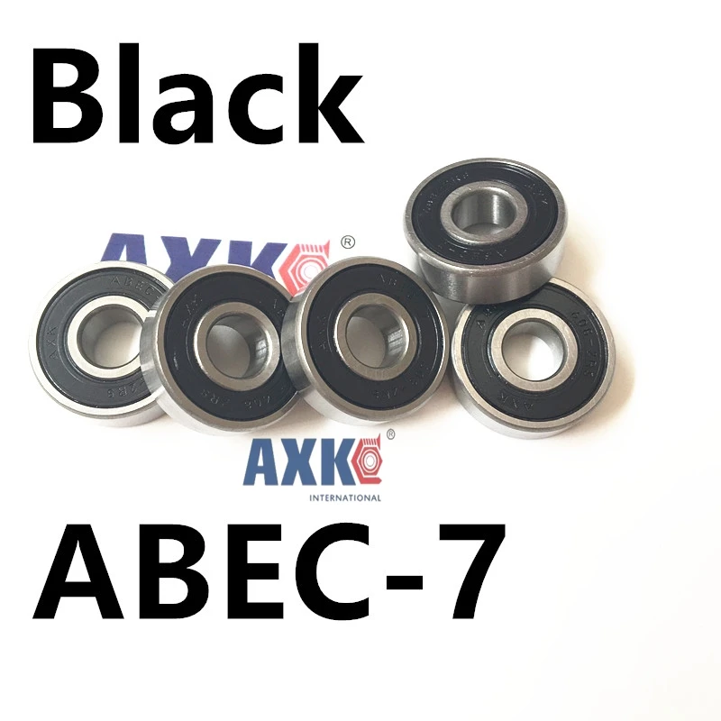 AXK хром Сталь 8X22X7MM шарикоподшипники для скейтборда 608RS 608ZZ ABEC 7 9 EMQ Z3V3 608 2RS 608rs