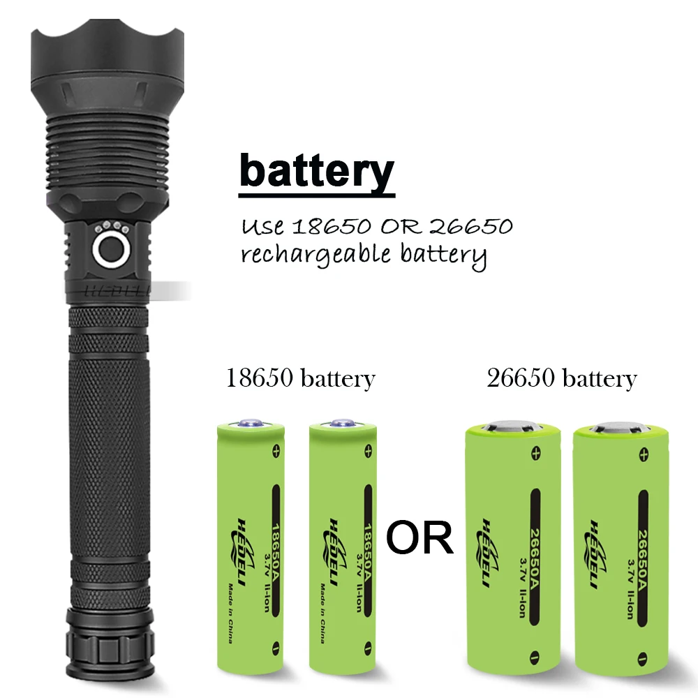 Фонарь-фонарик XHP70 светодиодный перезаряжаемый зум XHP70.2 XHP50 usb мощный светодиодный фонарик 18650 26650 фонарь