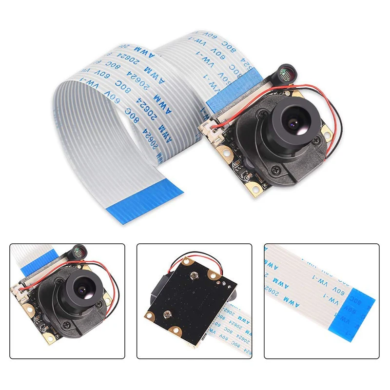 Камера Aokin для Raspberry Pi 5 Мп 1080p Hd с автоматическим ИК фильтром функцией ночного