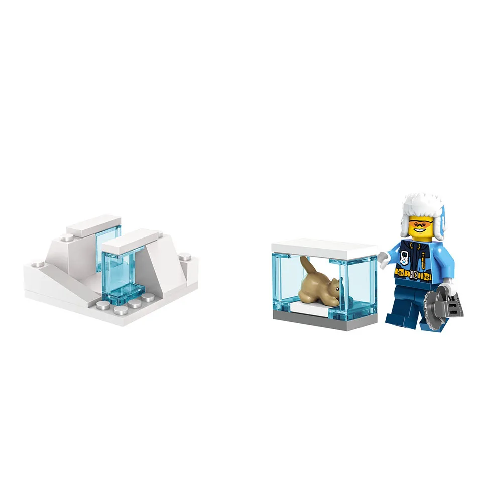 214 шт. небольшие строительные блоки совместимые с Lepinging City Arcti Ice crawler Toys для детей