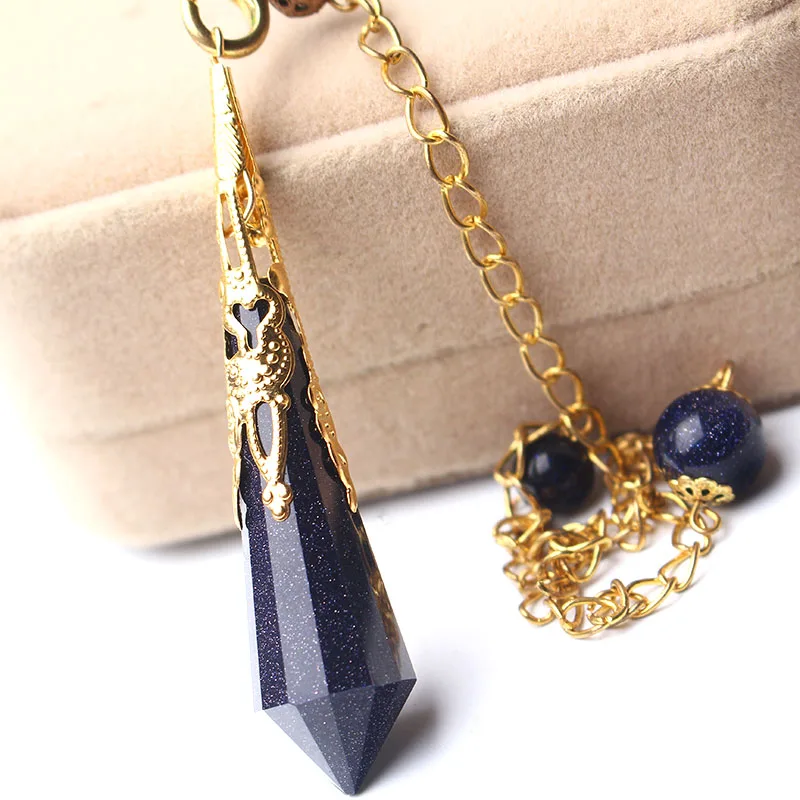 Модное ожерелье с подвеской в виде голубого песка подвески ювелирные изделия