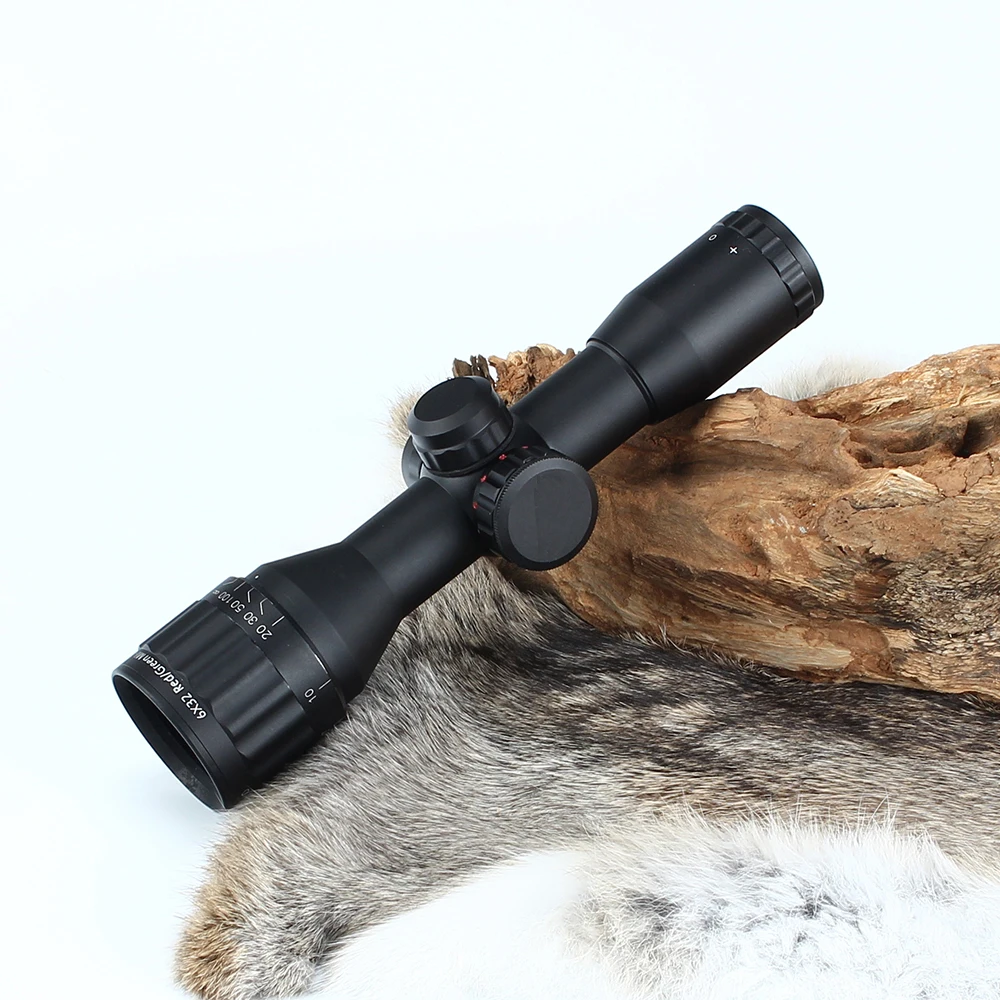 

Hunting Optics 6X32 AO Classic Compact Riflescopes Illuminated Mil Dot Reticle Tactical Sight With Sunshade Scope