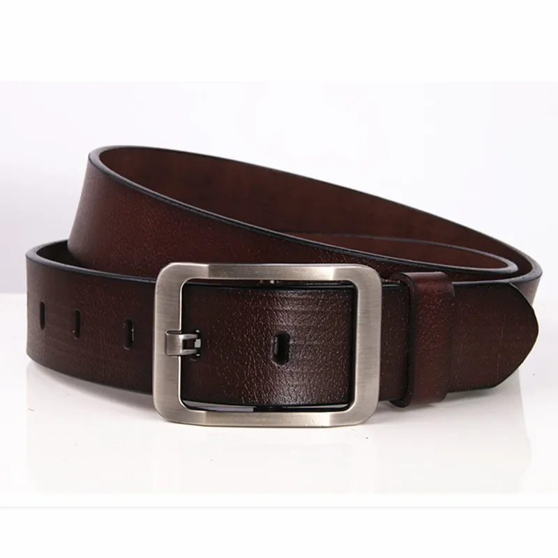 Ремень мужской из 100% натуральной воловьей кожи роскошный ковбойский брендовый