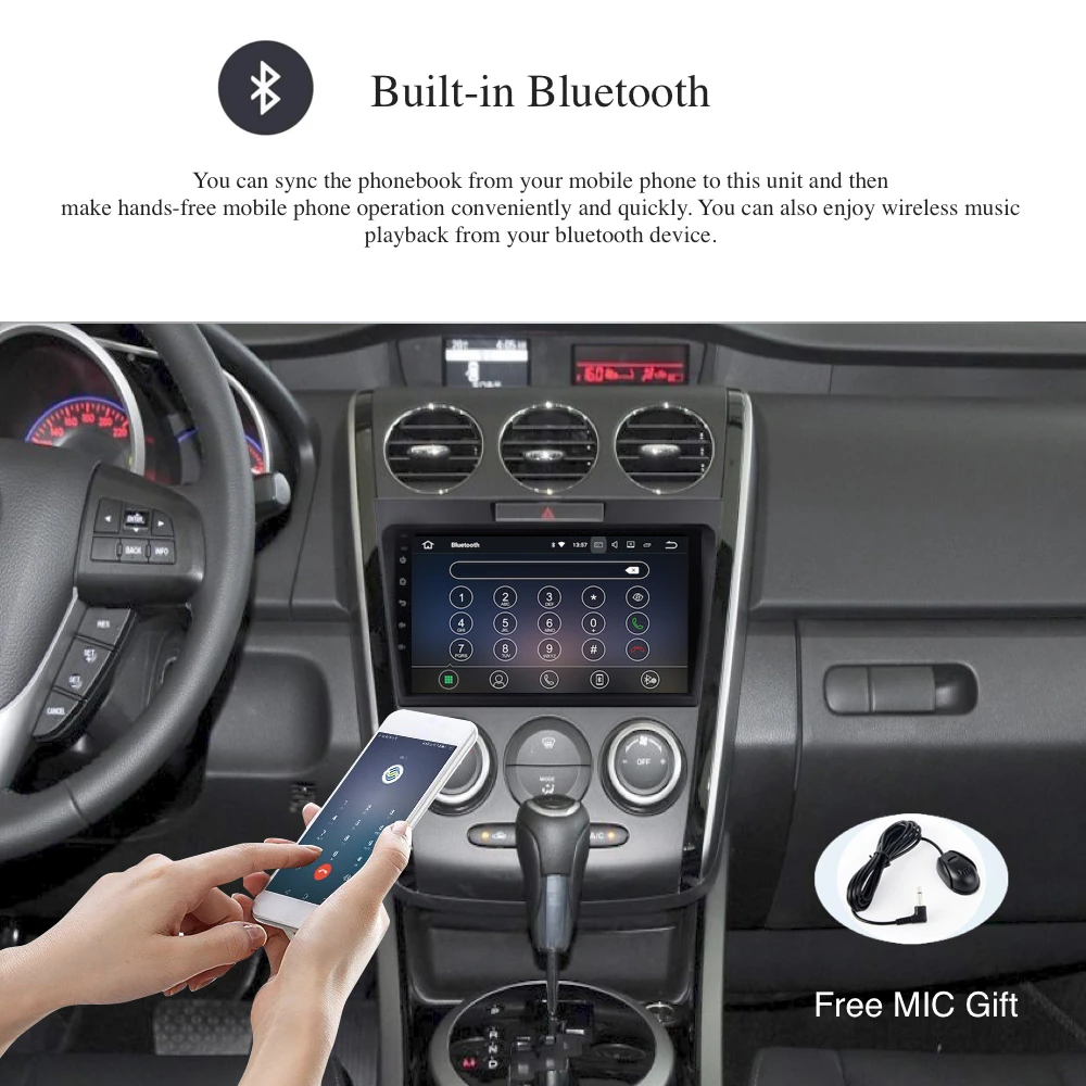 Автомагнитола для Mazda мультимедийный плеер на Android 9 0 с экраном дюймов 2.5D IPS GPS 8