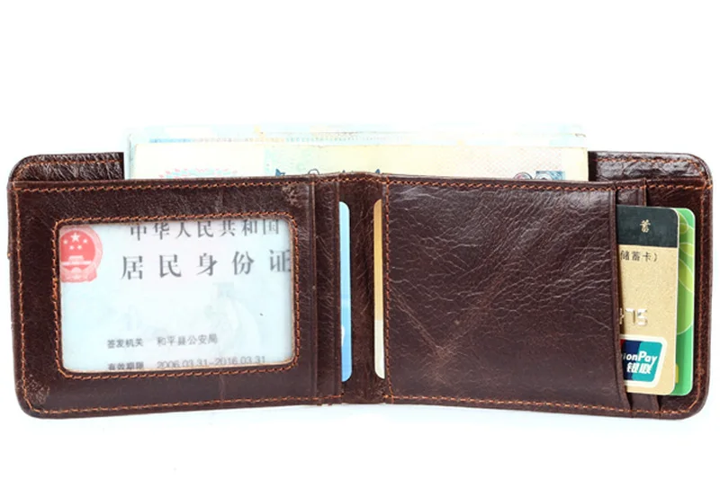 Винтажный дизайнерский RFID блокирующий мужской тонкий мини-кошелек из натуральной кожи, мужской маленький кошелек, зажим для денег, кредитная карта, цена в долларах