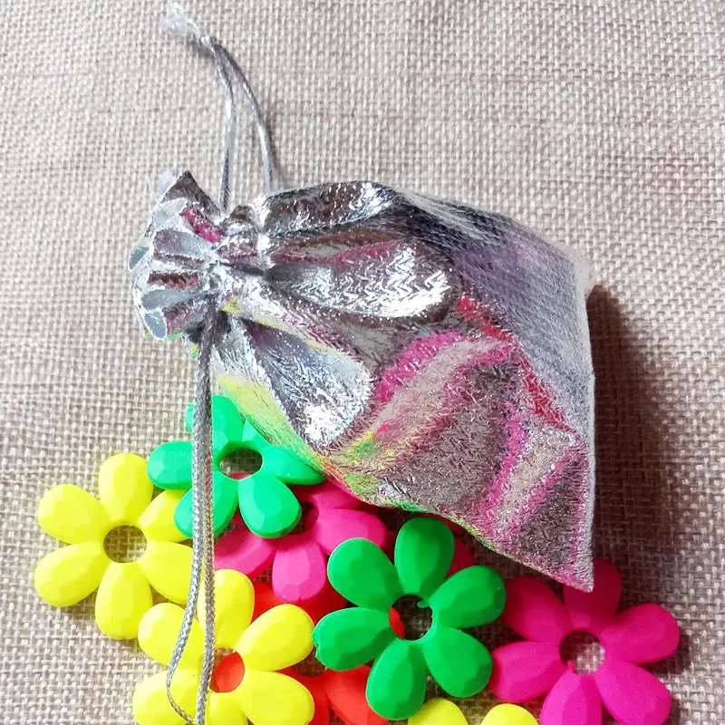 1000 шт. золотистые/Серебристые сумки из органзы | Украшения и аксессуары