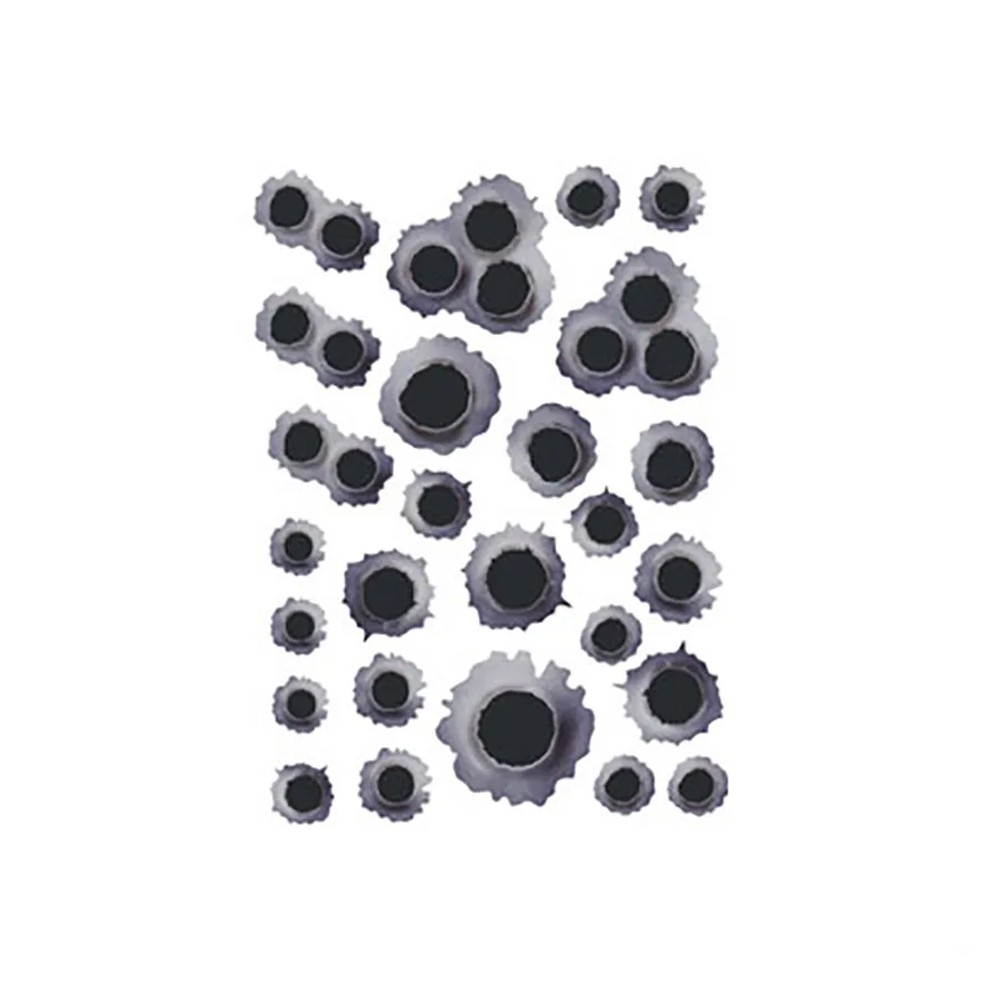 Reflective Creative Conversion Sticker Body Cover Scratches Bullet Holes l0322 | Car Stickers