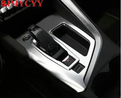 BJMYCYY Fit For 2017 Peugeot 3008 5008 Accessories Panel of the automobile gear stainless steel decorative box | Автомобили и