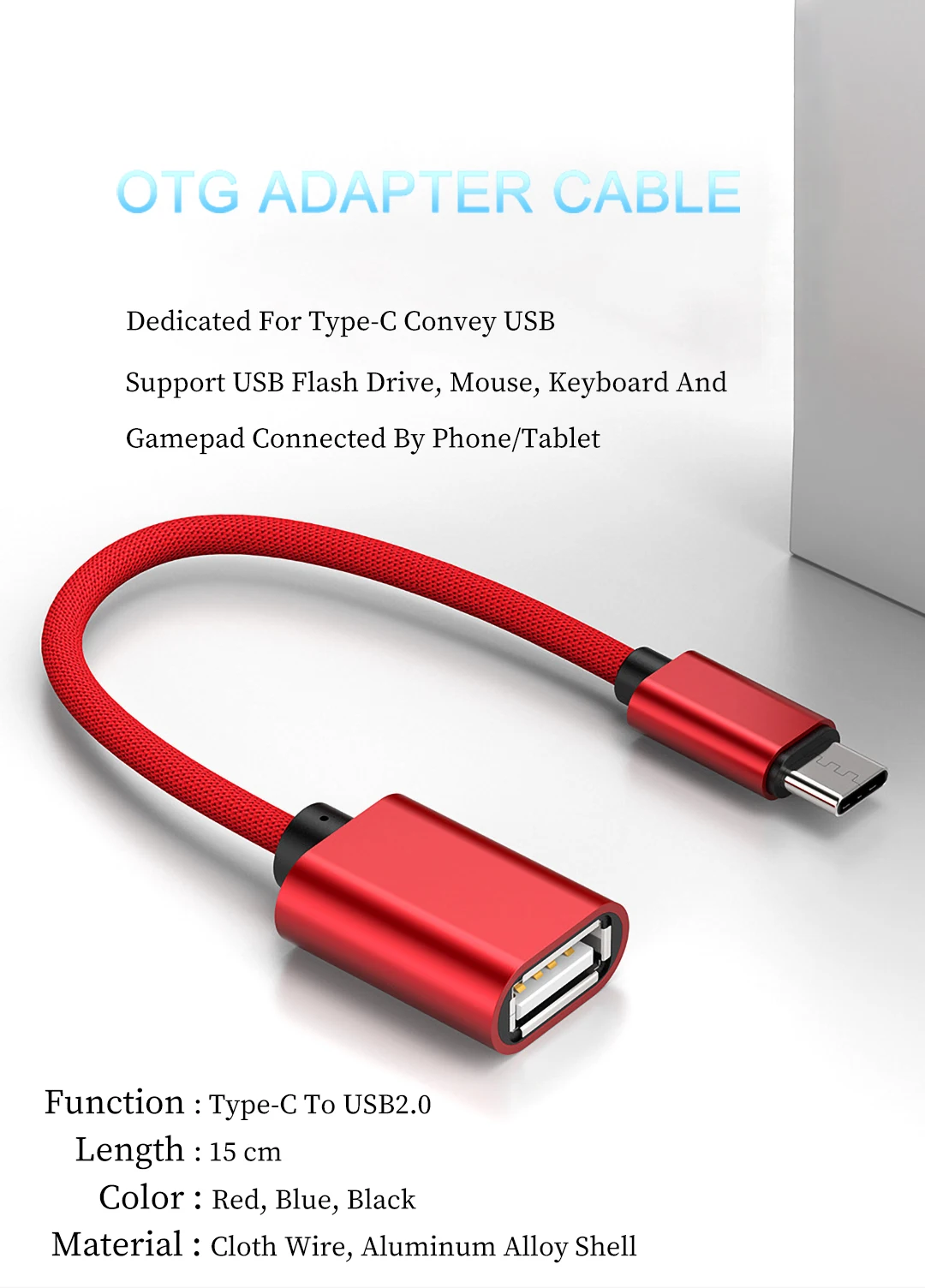 OTG type-C USB кабель адаптер для Xiaomi Redmi Note 7 samsung S8 S9 планшет зарядный разъем USB 2,0 OTG Usb-C type-C адаптер