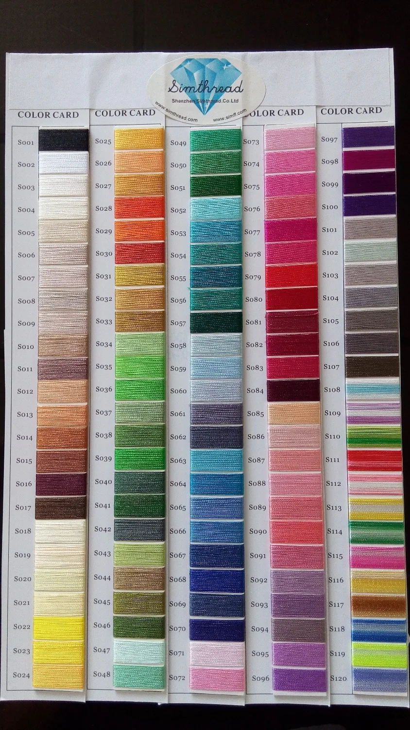 Лидер продаж Simthread бренд 120d/2 40wt 1000 м/конический полиэстер вышивка нитью с 120