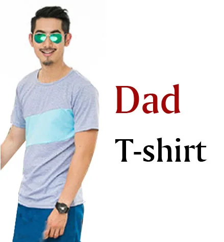 dad t shirt GRAY Одежда для папы и сына; одежда для всей семьи; платья с открытыми плечами для мамы и дочки; одинаковые комплекты для семьи; футболка для семьи; одежда - Цвет: dad t shirt GRAY
