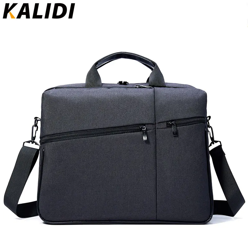 KALIDI 15 дюймов, деловые сумки, мужская сумка, портфель для ноутбука, сумка через плечо для Mackbook 13,3-15,6 дюймов, сумка для ноутбука