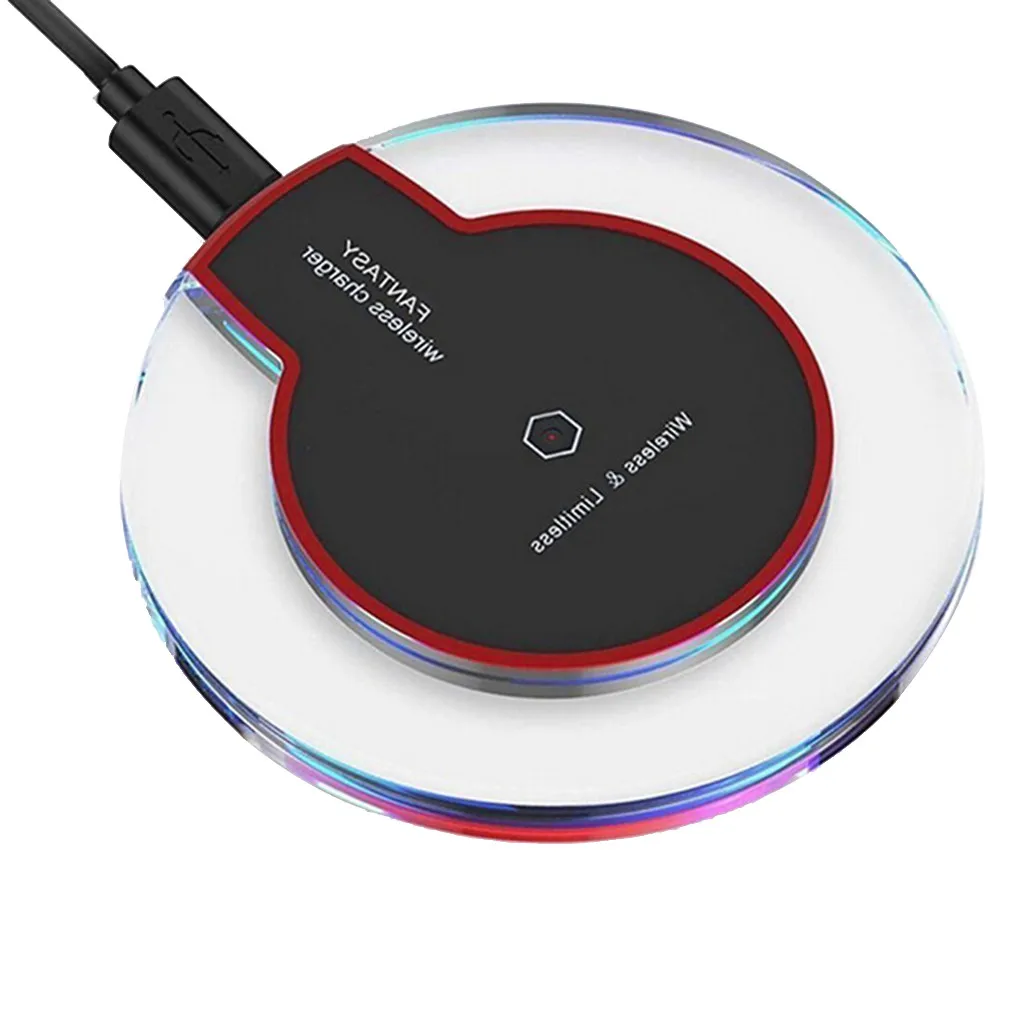 Transparent Wireless Charger Fast Charging Pad For Iphone XS X 8 Plus Samsung Galaxy S10/S10E/S10+ | Электроника