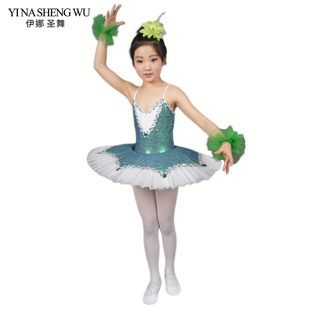 

New Children's Ballet Tutu Dress Little Swan Dance Skirt Princess Skirt Girls' Costume Dance Group Performance/Practice Skirt