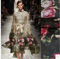 2015 new silk fabric dress shirt fabric wide beach dress chiffon scarves quaint rose
