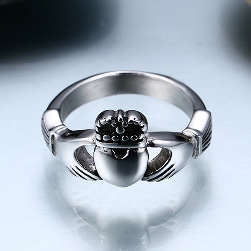 Кольцо Claddagh дружба любовное кольцо для любимой подруги друга качественное из