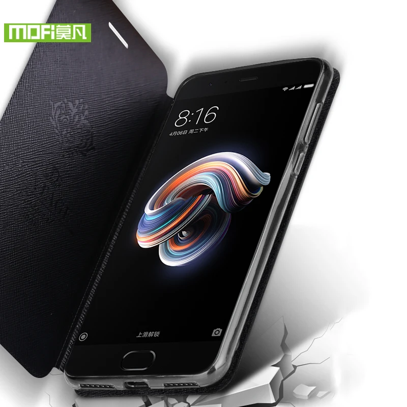 Чехол Mofi для Xiaomi Mi Note 3 чехол Pro силиконовый роскошный флип Оригинальный