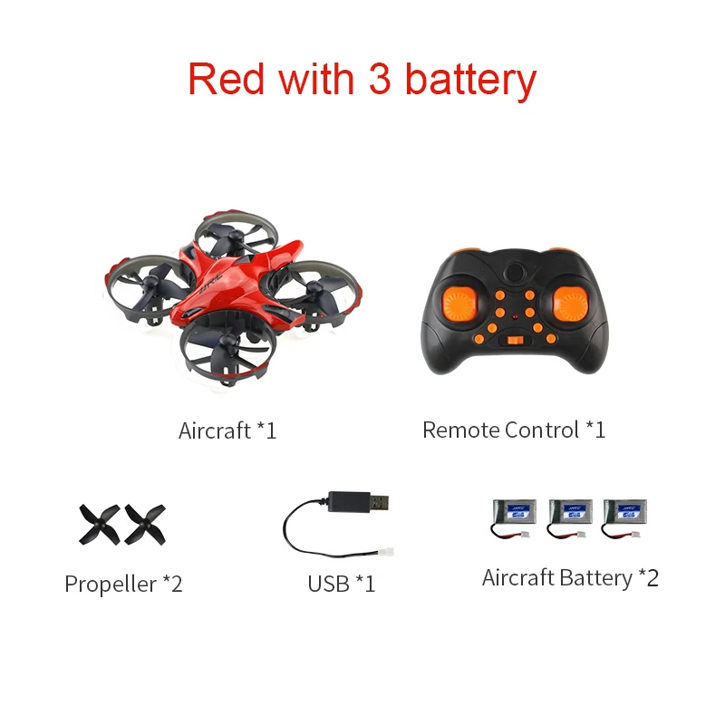 Red with 3 battery JJRC H56 TaiChi Мини RC Квадрокоптер инфракрасный зондирующий пульт дистанционного управления Дрон RTF удержание высоты обновление VS H36 H52 игрушки - Цвет: Red with 3 battery
