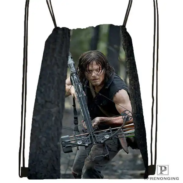 Изготовленный На Заказ Рюкзак на шнурке Daryl Dixon The Walking Dead милый детский рюкзак 31x40