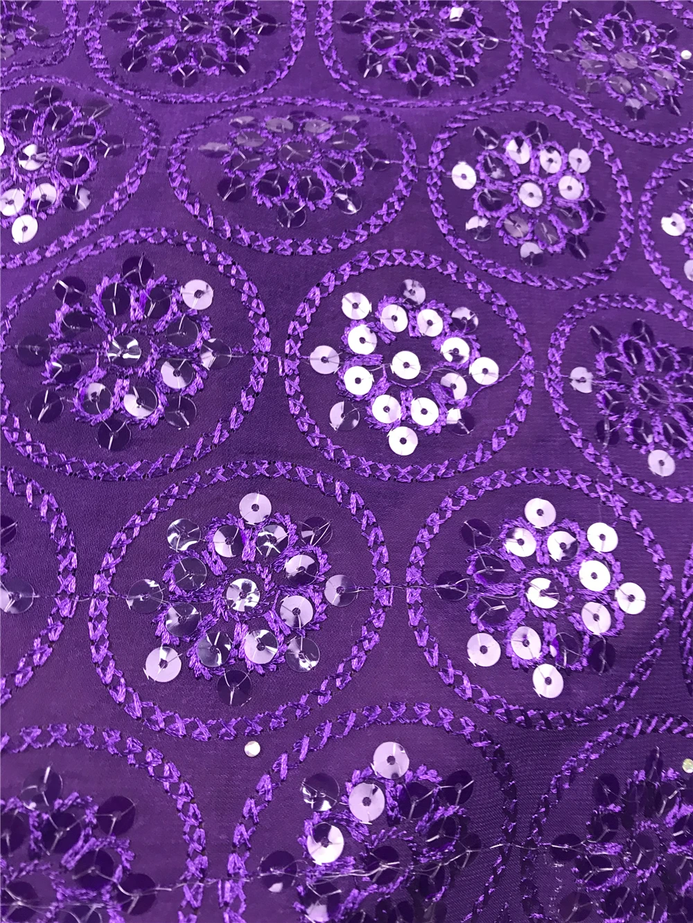 Лидер продаж органза вуаль кружево в фиолетовом швейцарском африканском стиле