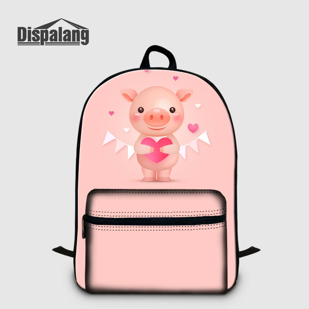 Dispalang розовый рюкзак для ноутбука с рисунком кошки для женщин, повседневный рюкзак с изображением животных, холщовые школьные сумки для студентов колледжа, женские сумки - Цвет: Backpack32