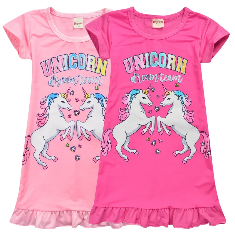 2019 New Arrivals Baby Kids Dresses Girls Licorn Dress Sleeveless Clothing Children Princess Party elegant Unicorn Clothes | Детская