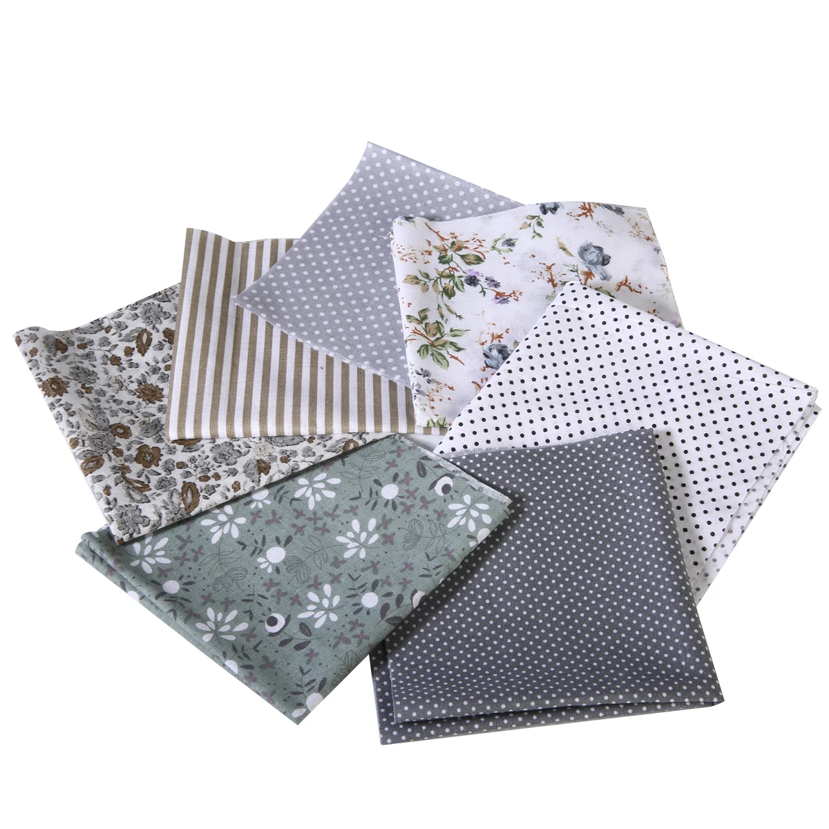 2019 7 шт. 25x25 см хлопчатобумажная ткань смешанные квадраты нарезанное одеяло