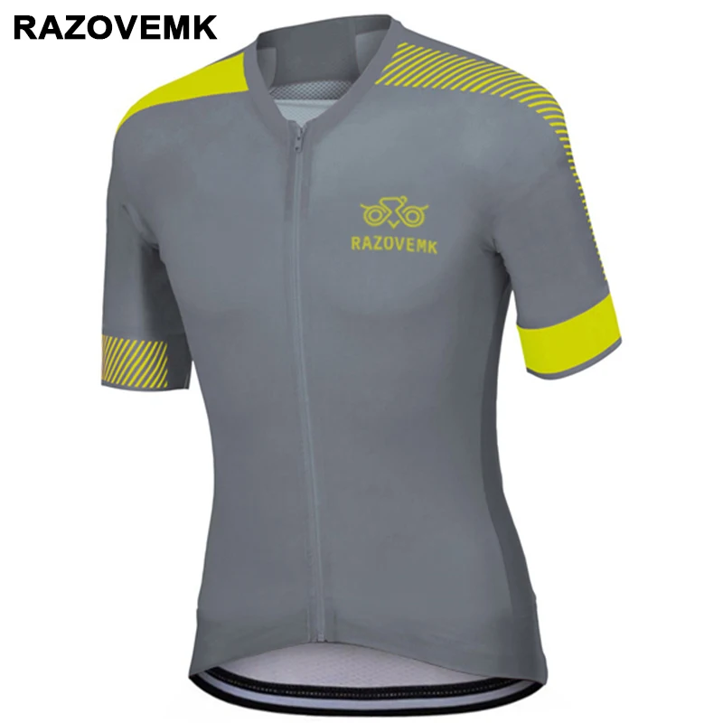 2018 RAZOVEMK Велоспорт Джерси летняя велосипедная Одежда Mtb рубашка короткая майка Ropa