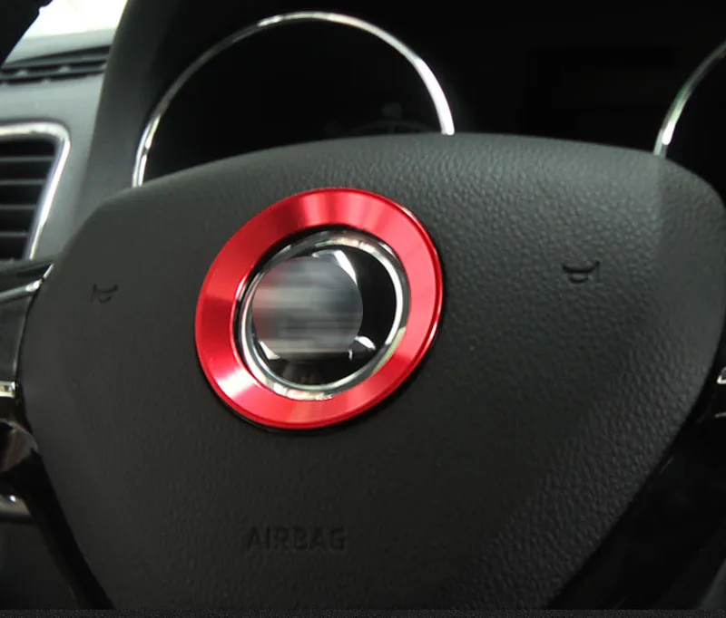 Автомобильная эмблема рулевого колеса наклейка с логотипом для Skoda Superb Octavia Fabia