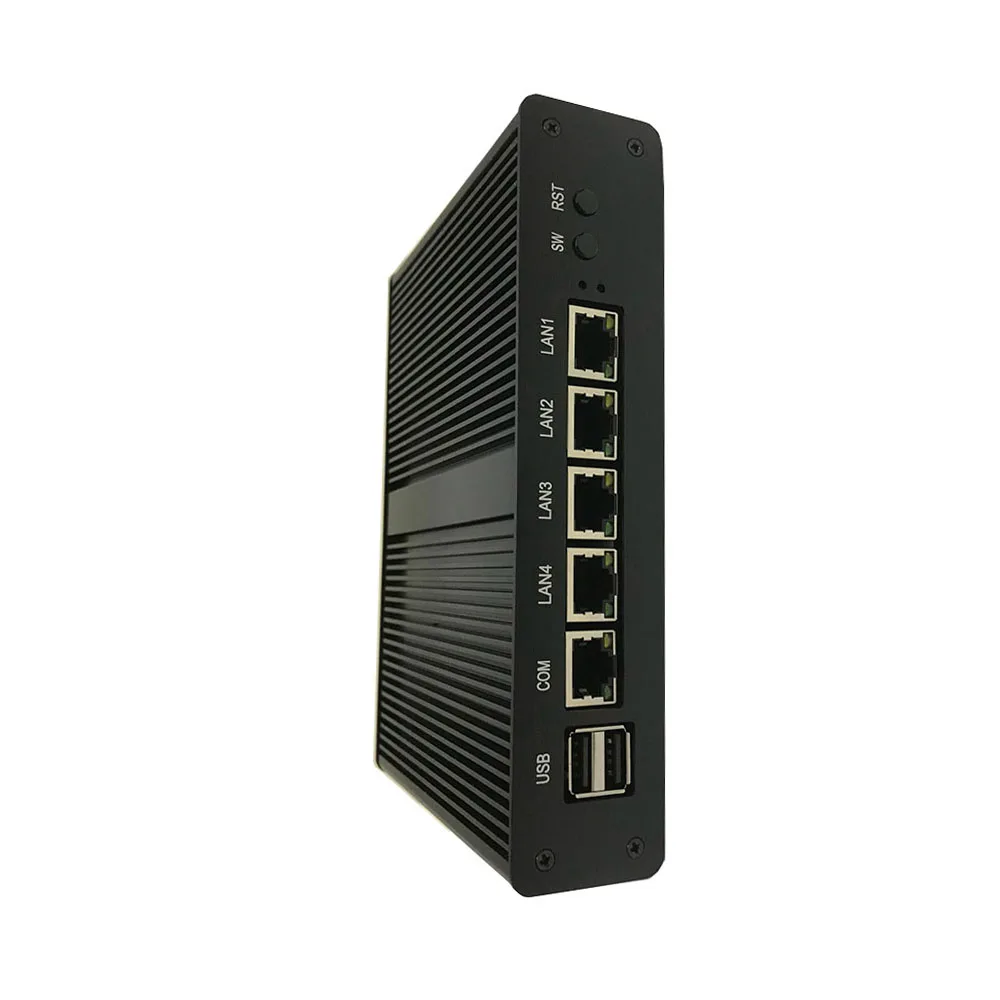 [Процессор intel pentium J1900)] безвентиляторный мини-ПК на базе Windows 7 4 * rj45 1000 м Lan pfense