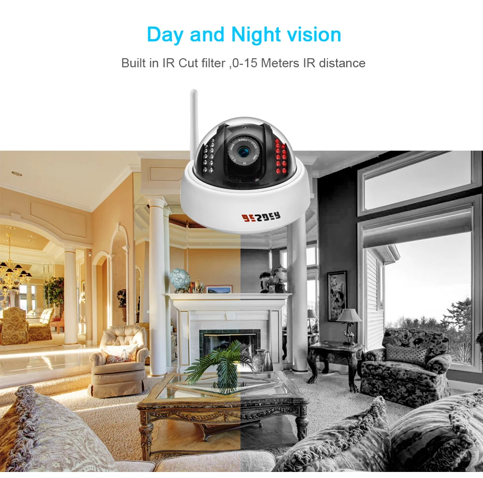 BESDER широкоугольный 1080P 720P 960P Беспроводная ip камера P2P Обнаружение движения Wifi &