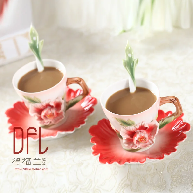 Новинка кофейник 3D Penoy Набор чашек с молочным кувшином для сахара эмалированный