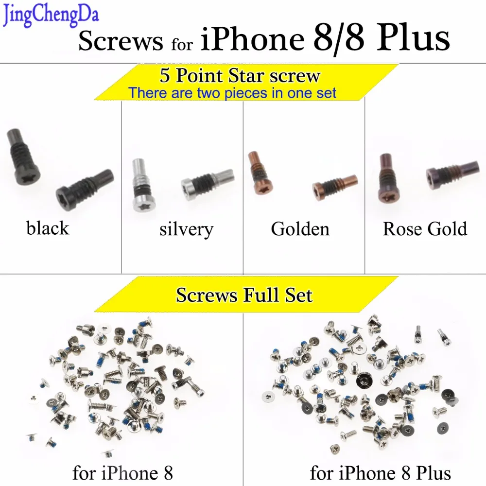 Полный набор винтов JCD для iPhone 5 полный комплект ремонтных болтов запасные части