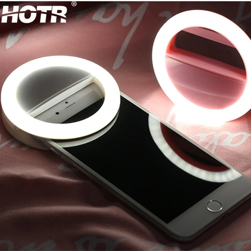 Светодиодная лампа для селфи HOTR заряжаемая от USB|flash selfie|led flash selfieselfie |