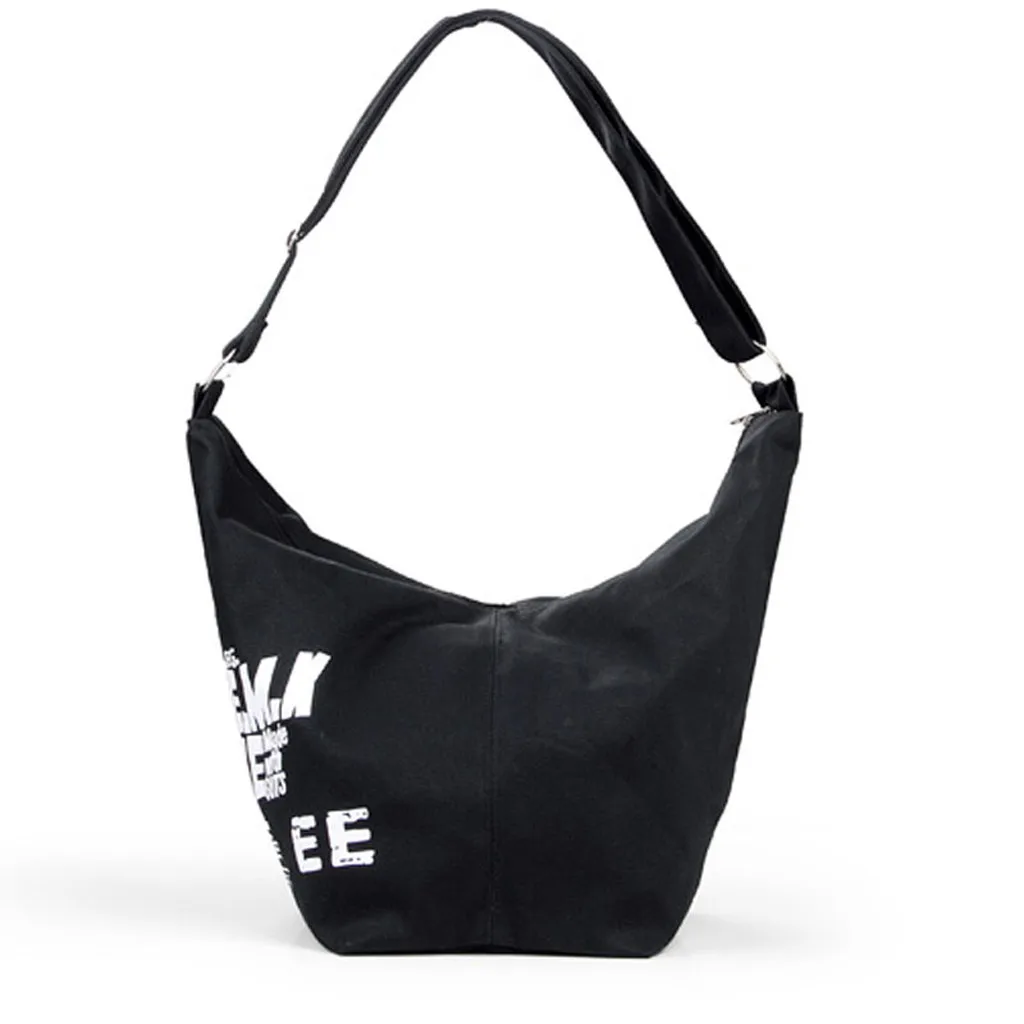 

OCARDIAN Handbags Women's Shoulder Bag Canvas Fashion Ladies Canvas Letter Large Capacity Travel Bag Shoulder Bag M13