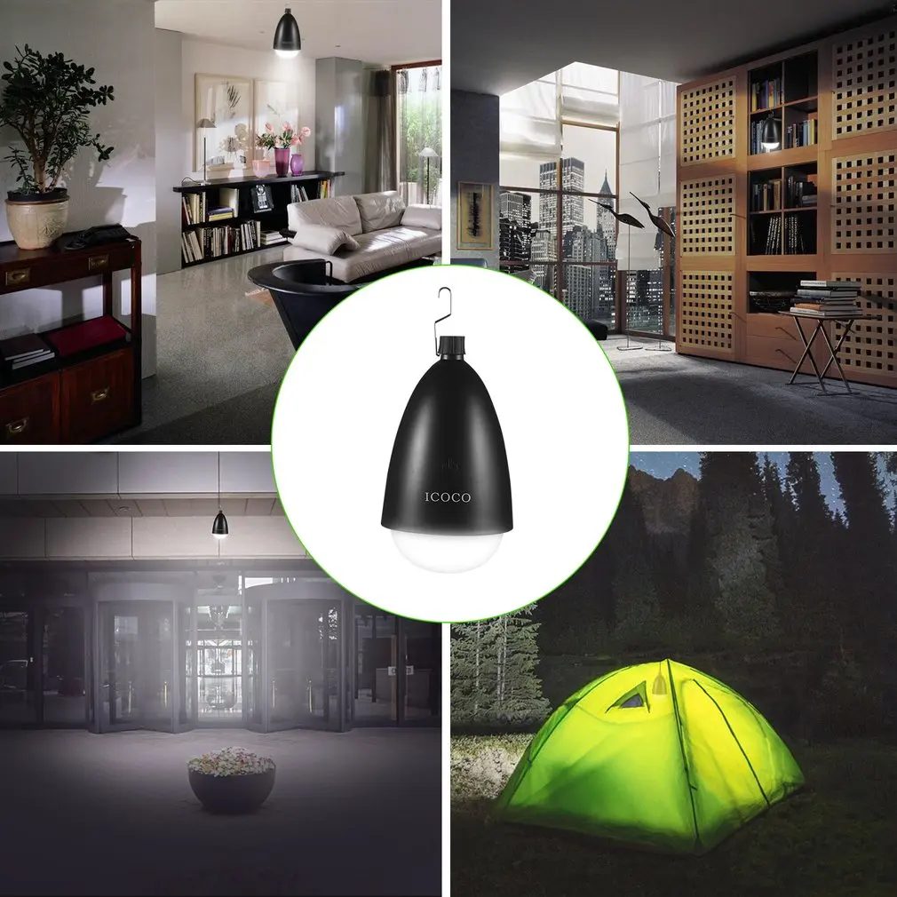 Portable Camping Led Light Solar Energy Bulb Lamp Environmental Over Charging Protection Adjustable Touching | Освещение