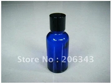 

20ml blue essential oil bottle with plastic cap, for cosmeticl packaging
