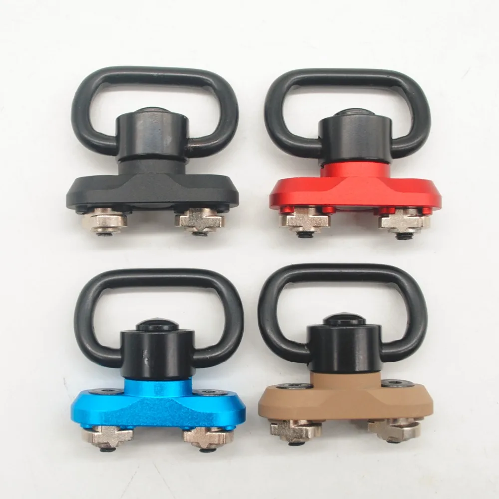 

Aplus Black ''Square Shape'' QD Sling Swivel + Black/Tan/Red/Blue M-lok Rail Attachment Kit Adapter Set Free Shipping