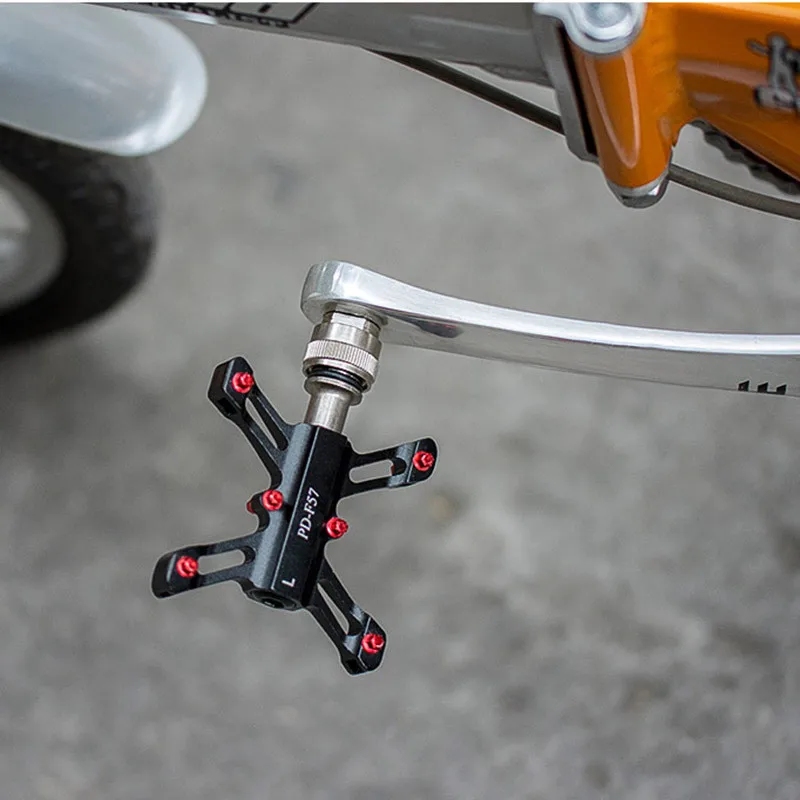 Педаль BMX 1 пара быстрая установка и удаление сверхлегкая CNC для педали brompton MTB