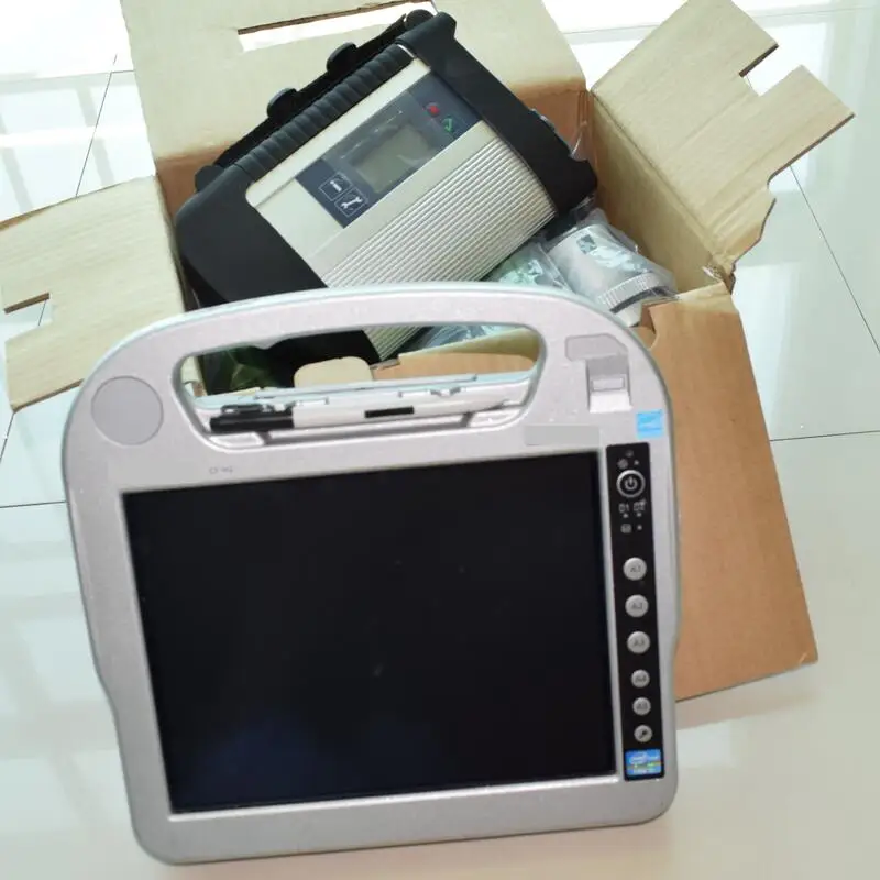 MB SD Connect C4 для Benz Star диагностический инструмент с Toughbook CF-H2 4G I5 ноутбук