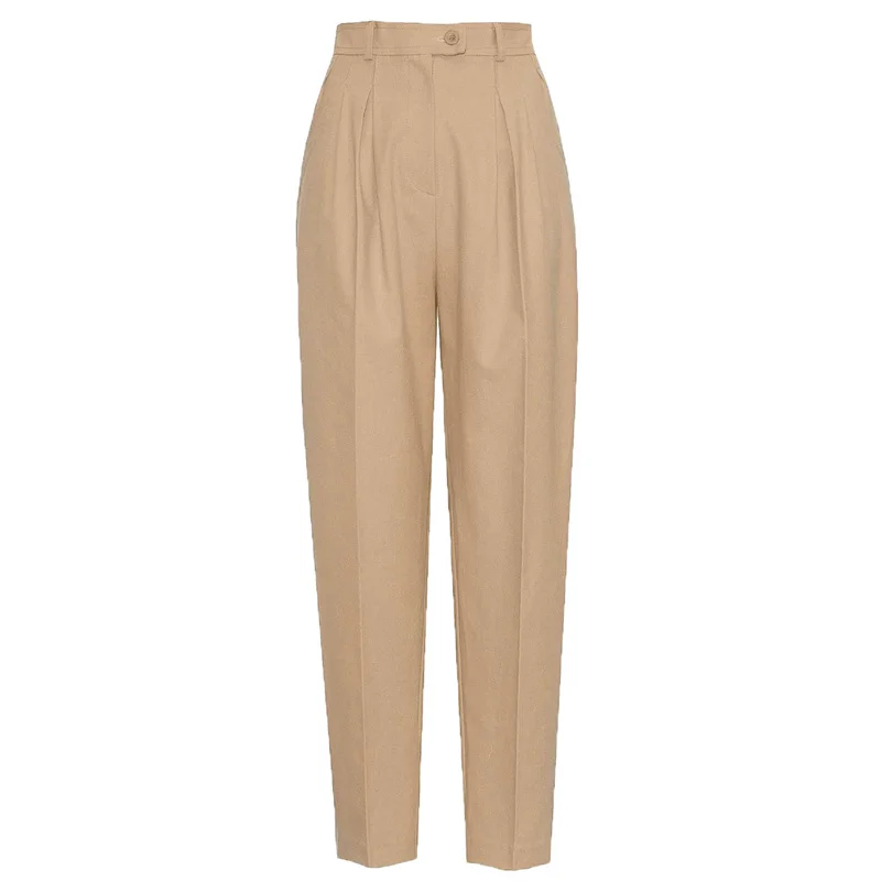 Pants Ellacey стиль сафари комплект из двух предметов стильный хаки женский комплект 2 шт. однобортный топ и брюки костюм летняя одежда для женщин - Цвет: Pants