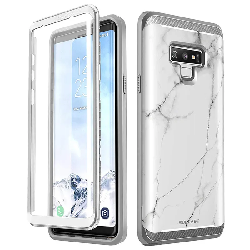 Для Samsung Galaxy Note 9 SUPCASE UB Neo Series защитный двухслойный армированный мраморный Чехол
