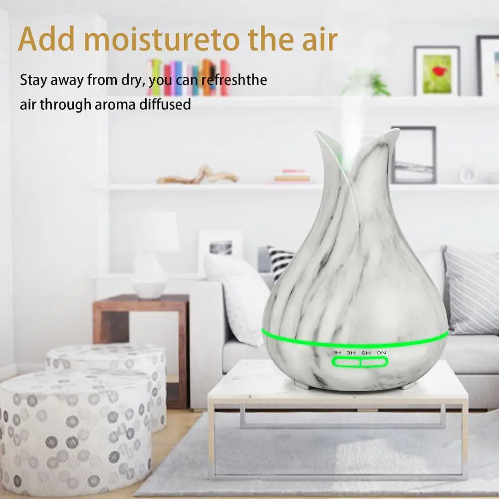 aroma diffuser air humidifier 400ml ultrasonic Essential Oil 7 Color Changing LED Lights Aromatherapy machine | Бытовая техника