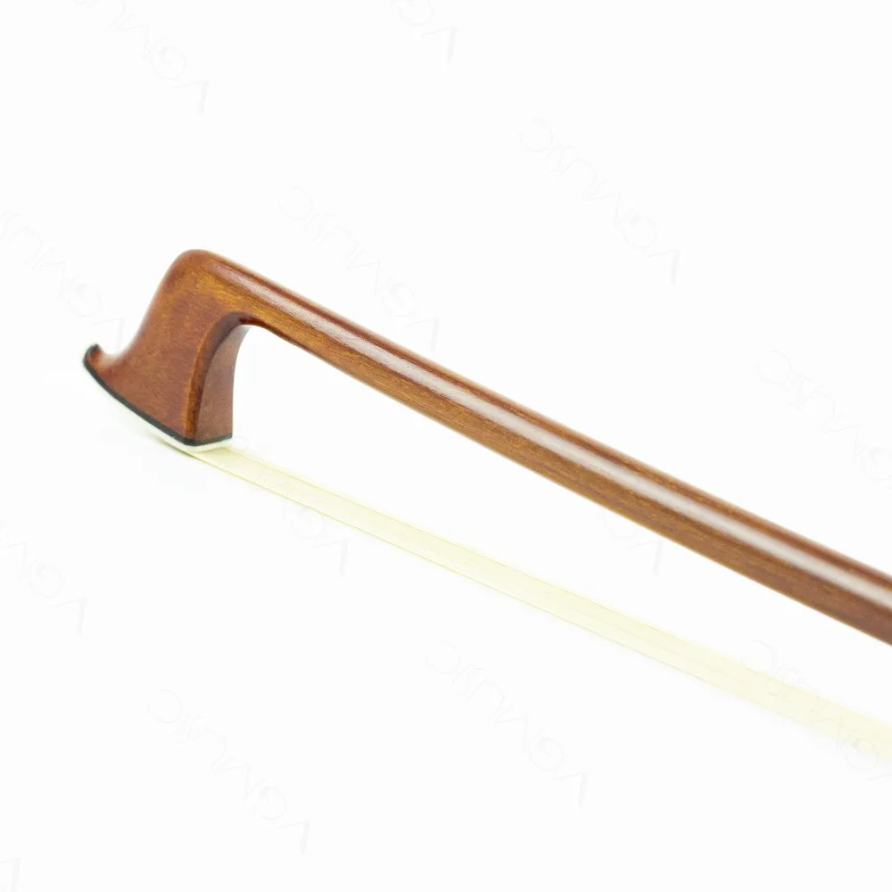 test 4/4 Size VIOLIN BOW Pernambuco Stick Ebony Frog Nickel Silver Mounted Natural Mongolia Horsehair Violin Parts Accessories | Спорт и