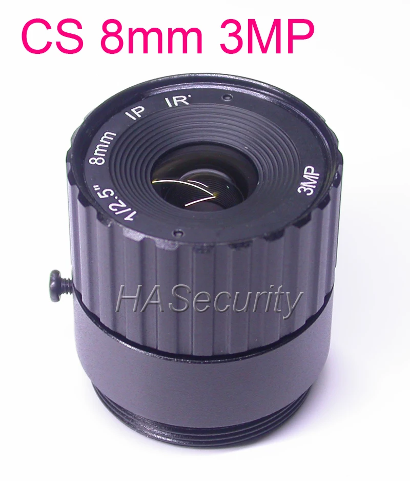 8 мм CS крепление 3.0MP F1.6 1/2. 5 &quotобъектив для камеры видеонаблюдения|lens for cctv camera|cs