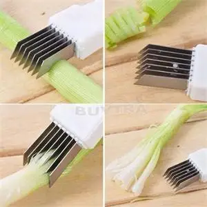 Onion Vegetable Cutter slicer multi chopper Sharp Scallion Kitchen knife Shred Tools Slice Cutlery | Дом и сад