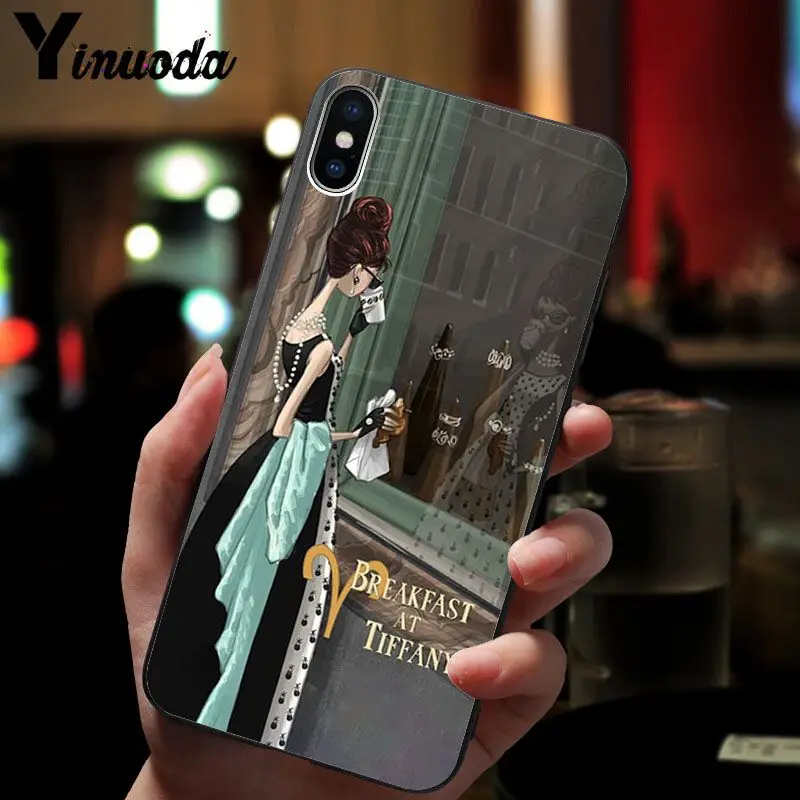 Yinuoda Одри Хепберн клиент высокое качество чехол для телефона iPhone 5 5Sx 6 7 7plus 8 8Plus X XS